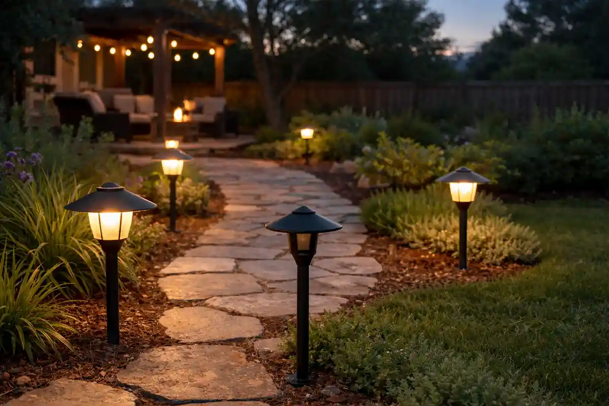 Outdoor landscape lights turning off